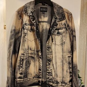 Acid washed jean jacket